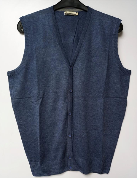 Knitted Men, Button Vest - Image 3