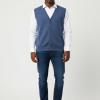 Knitted Men, Button Vest - Thumbnail Image 1