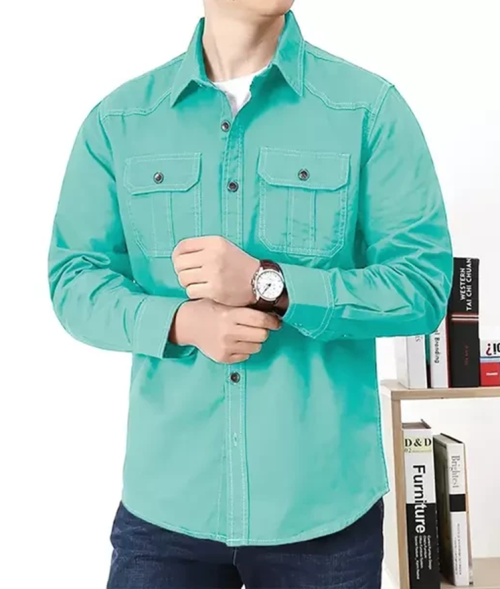 Men's Standard Quality Double Pocket Shirt